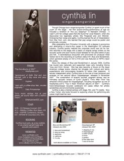 press bios